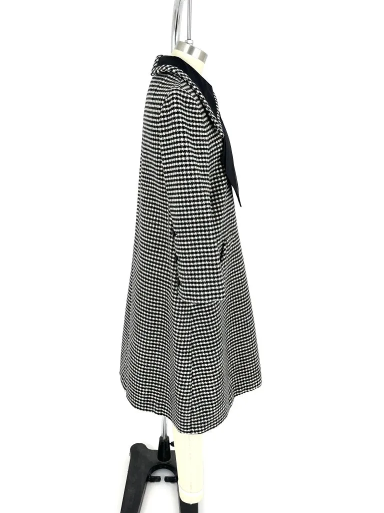 1969 Geoffrey Beene Wool Houndstooth Dress
