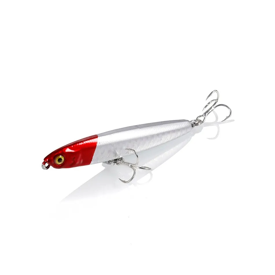 1PCS Pencil Bait Sinking Minnow Fishing Lure 10-24g Bass Trolling Lure Hard Bait Diving Sinking Treble Hooks Fishing Tackle
