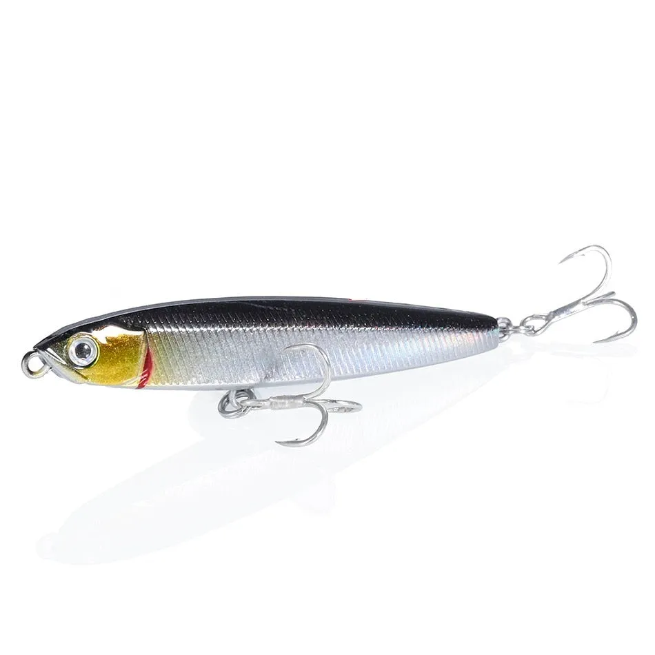 1PCS Pencil Bait Sinking Minnow Fishing Lure 10-24g Bass Trolling Lure Hard Bait Diving Sinking Treble Hooks Fishing Tackle