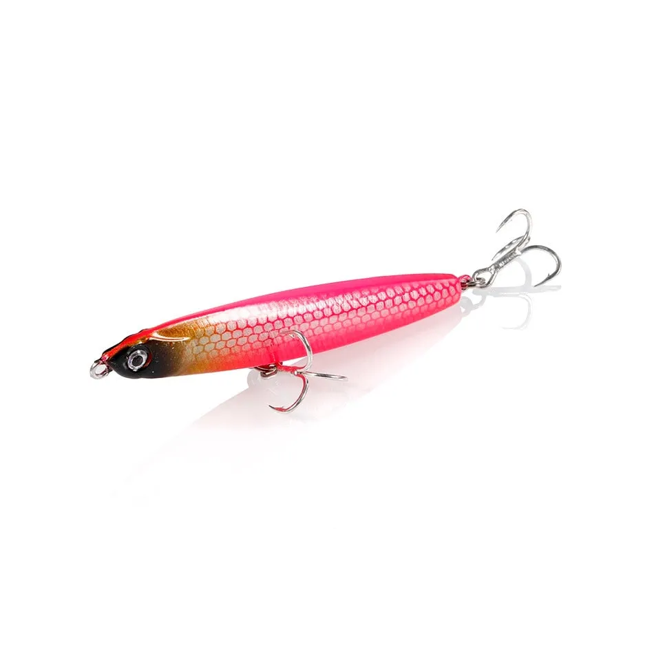 1PCS Pencil Bait Sinking Minnow Fishing Lure 10-24g Bass Trolling Lure Hard Bait Diving Sinking Treble Hooks Fishing Tackle