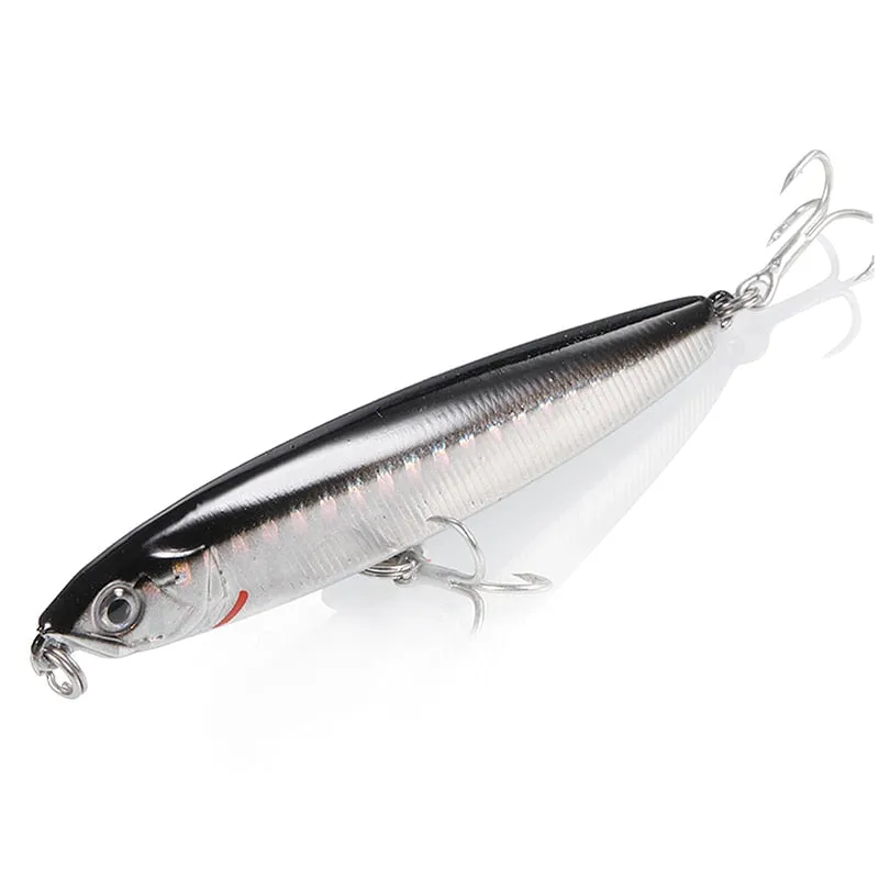 1PCS Pencil Bait Sinking Minnow Fishing Lure 10-24g Bass Trolling Lure Hard Bait Diving Sinking Treble Hooks Fishing Tackle