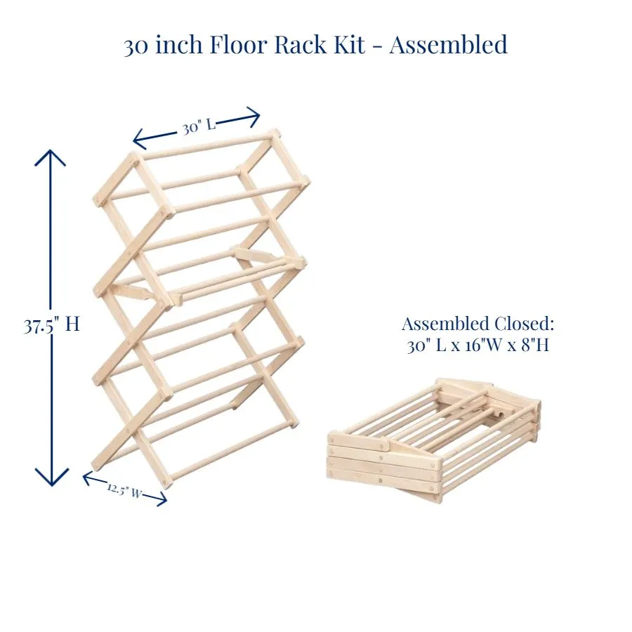 30 Inch Floor Standing Clothes Rack Kit - Unassembled