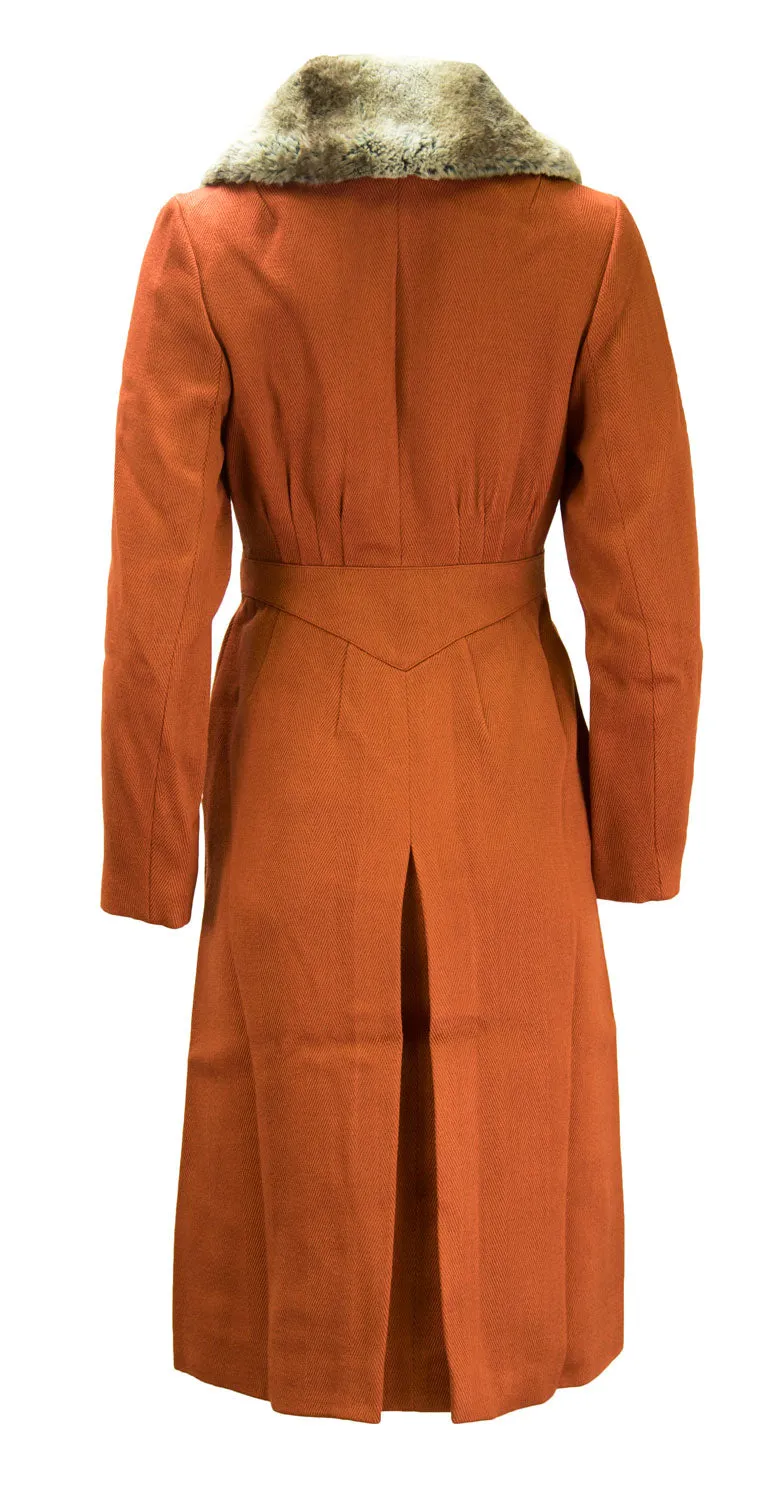 ALICE'S PIG Women's Red Georgette's Glam Wool Coat AP0218A NWT