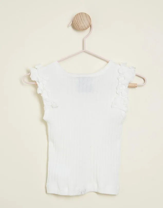 ANIMAL CRACKERS LUNAR TANK VINTAGE WHITE