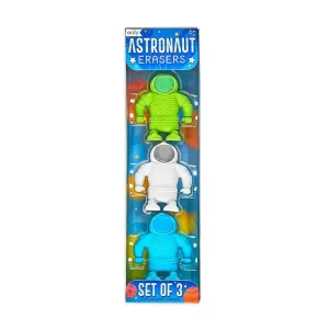 Astronaut Erasers Set of 3