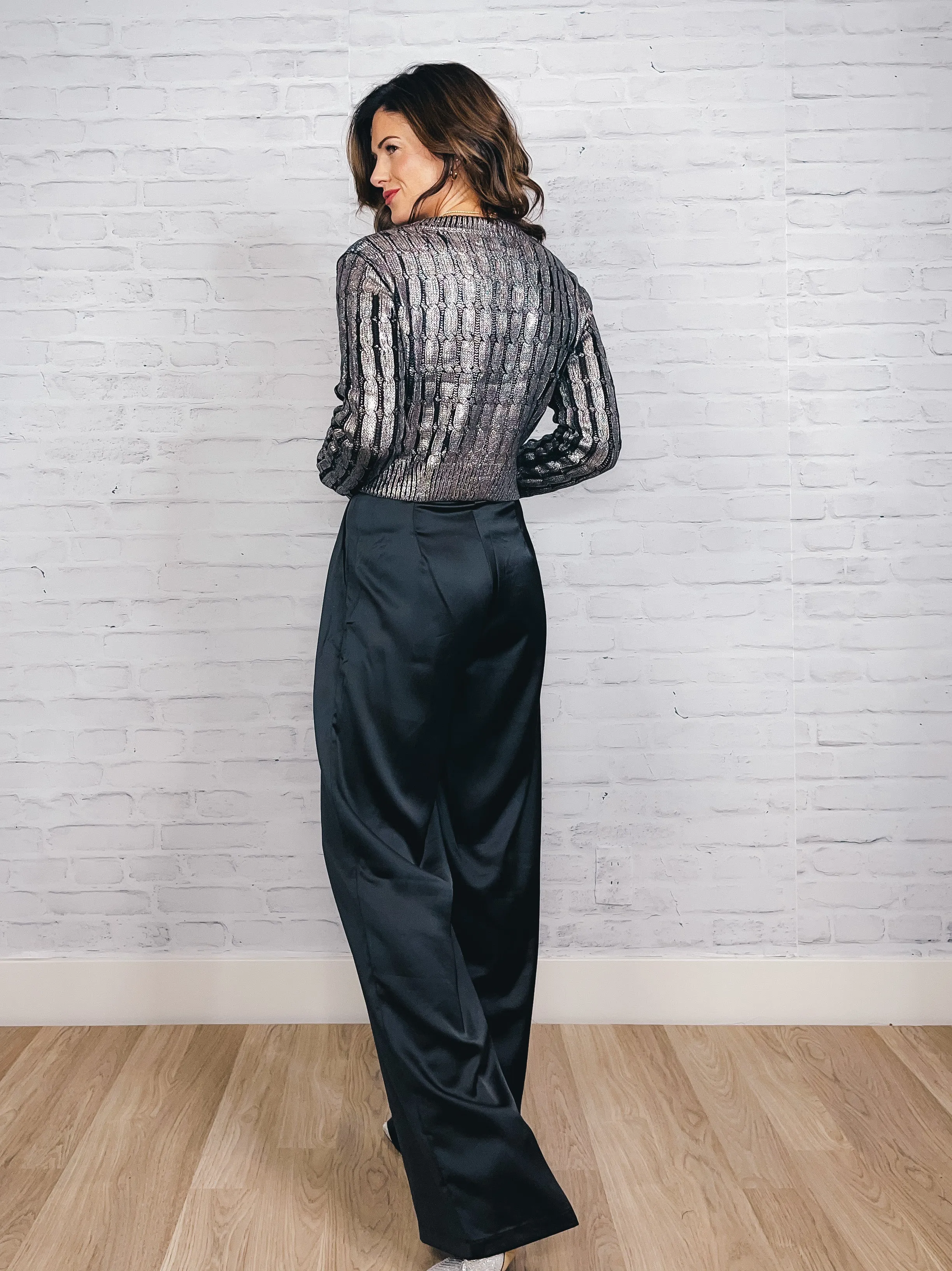 Asymmetric Satin Pant