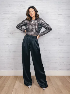 Asymmetric Satin Pant