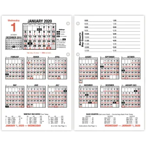 At-A-Glance Burkhardt's Day Counter Desk Refill