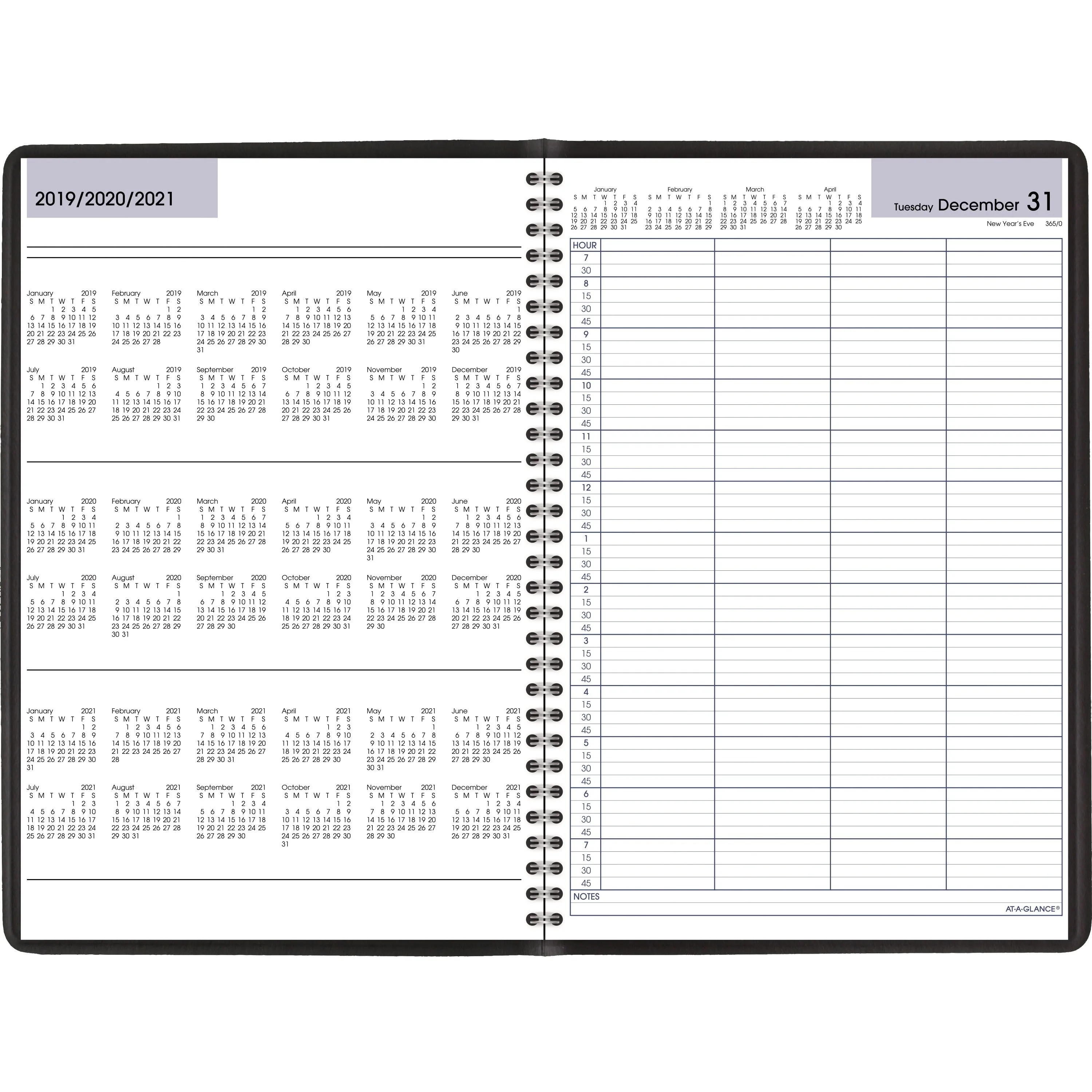 At-A-Glance DayMinder 4-Person Daily Appointment Book