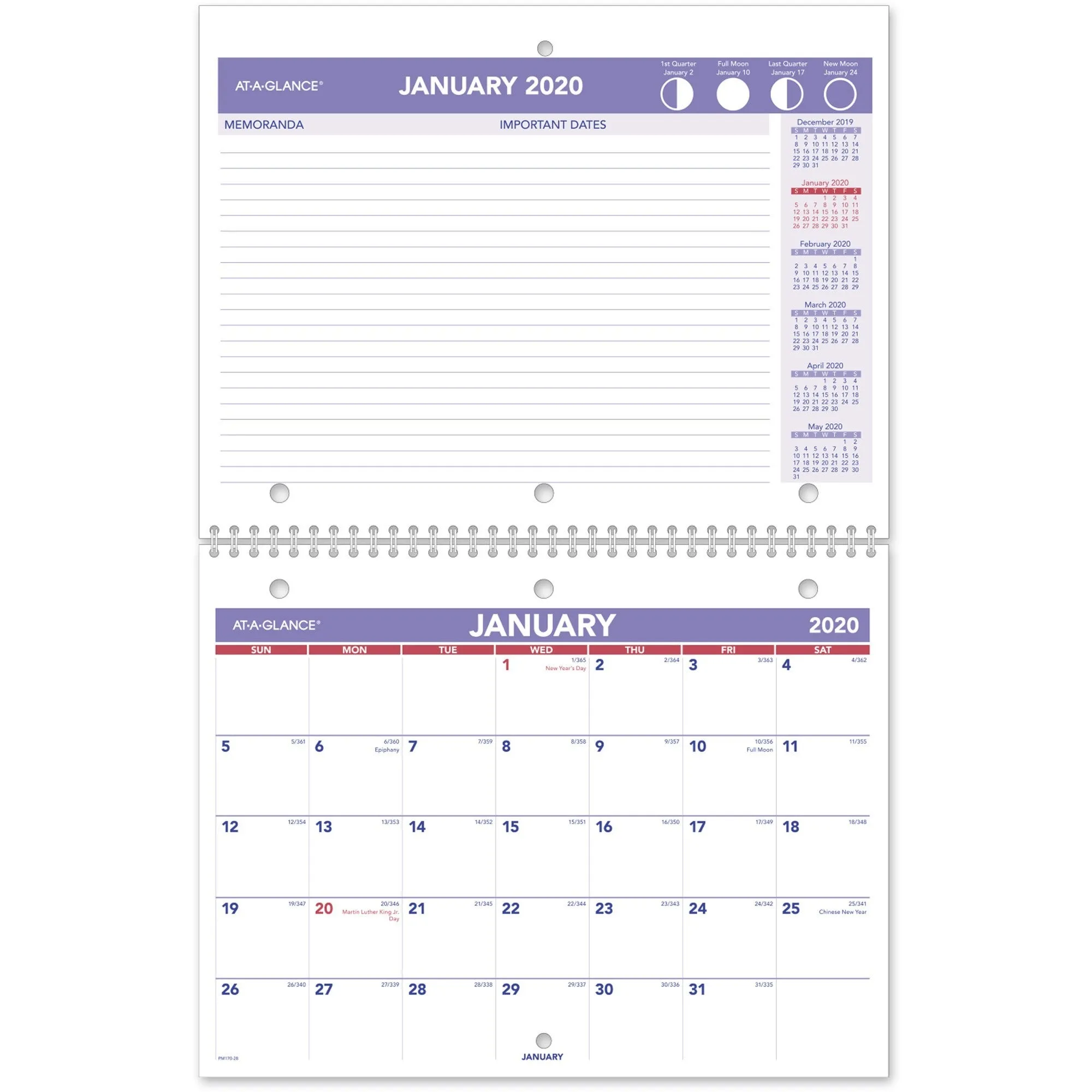 At-A-Glance Monthly Wall Calendar