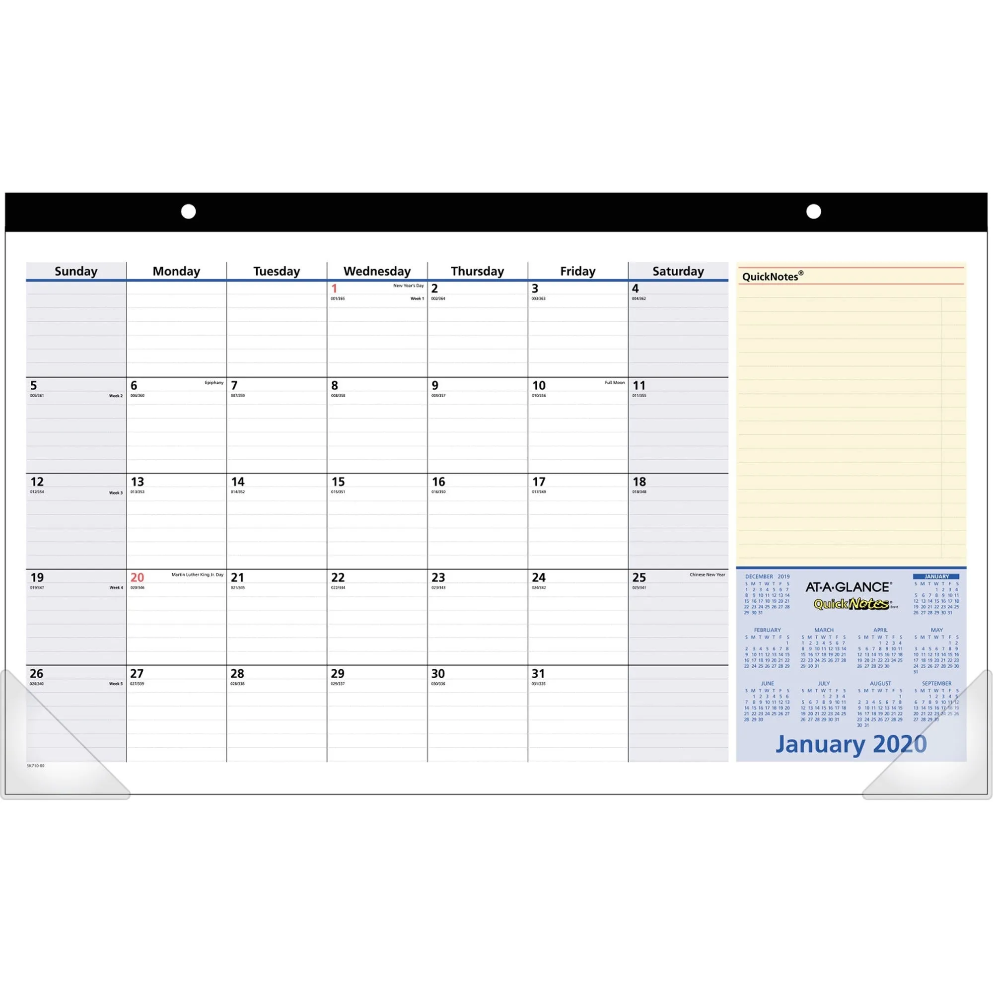At-A-Glance QuickNotes Monthly Desk Pad