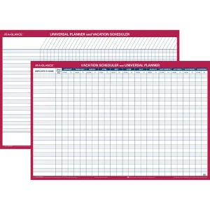 At-A-Glance Undated Erasable Universal/Vacation Scheduler
