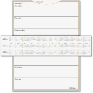 At-A-Glance WallMates Self-Adhesive Dry Erase Weekly Plan Surface