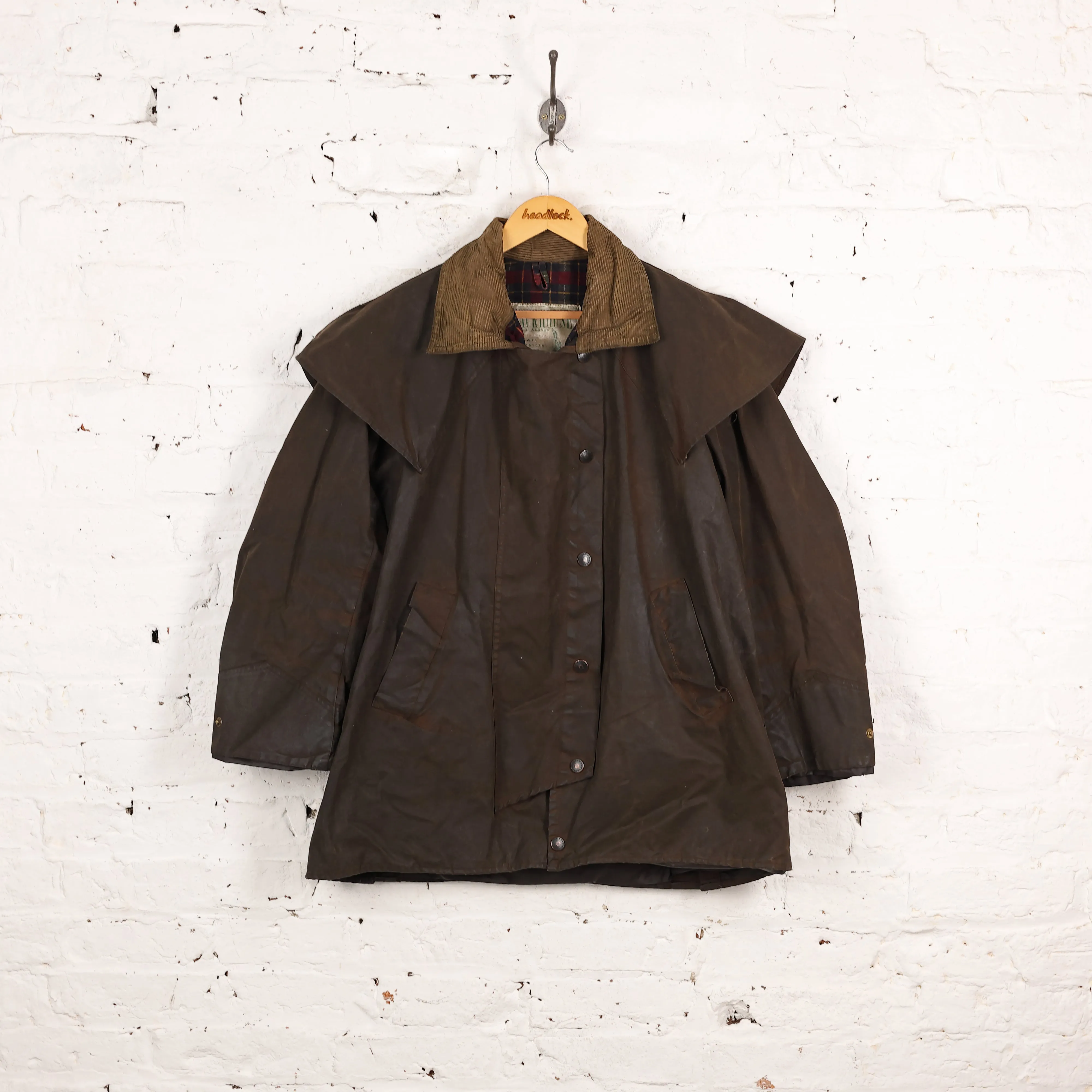 Barbour Backhouse Wax Jacket - Brown - XL