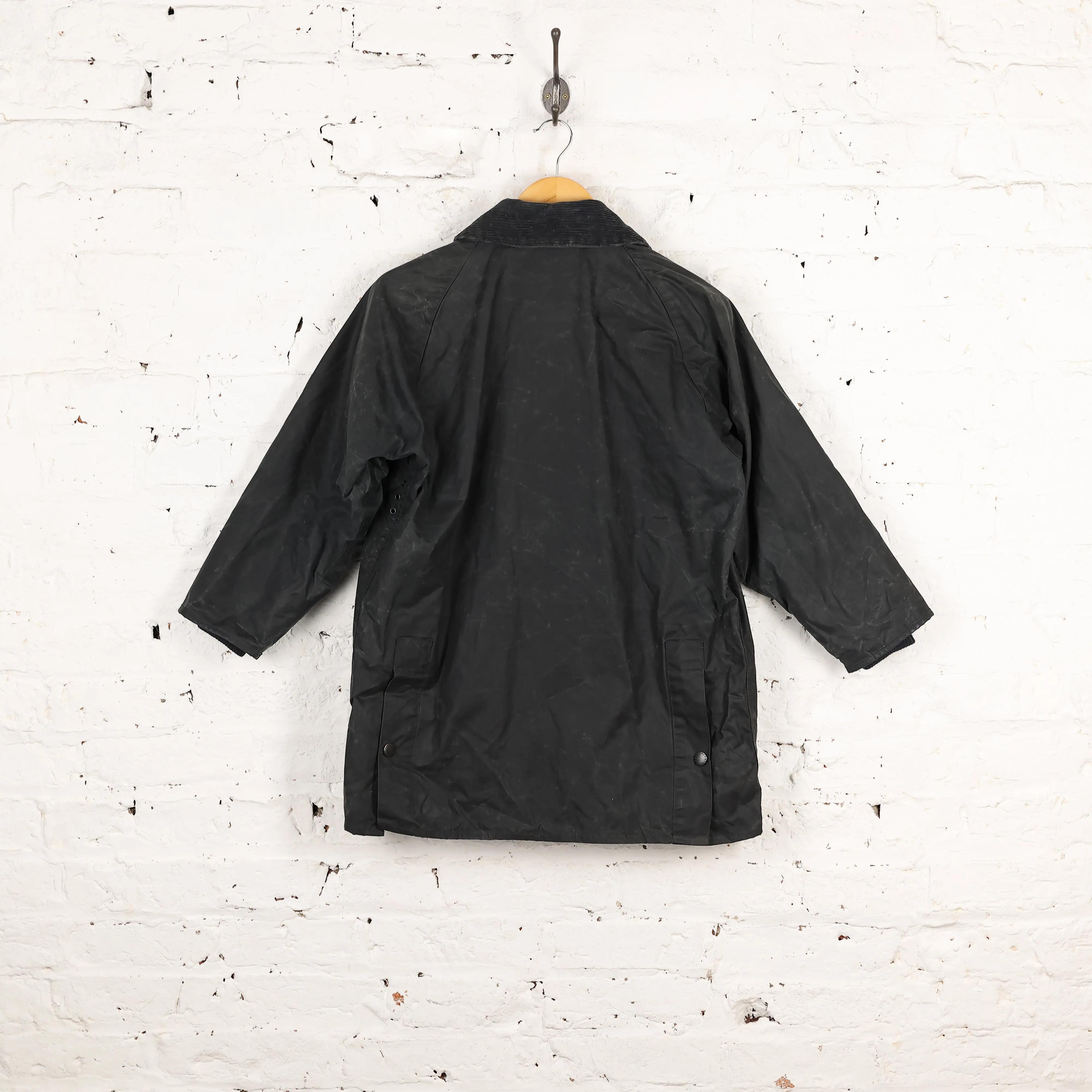 Barbour Bedale Wax Jacket Coat  Blue - S