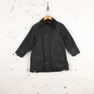 Barbour Bedale Wax Jacket Coat  Blue - S