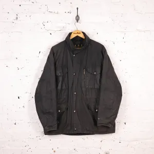 Barbour Sapper Wax Jacket - Black - L