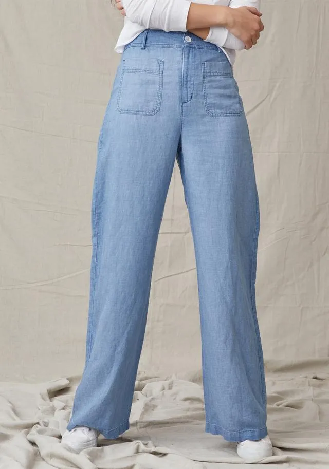 Bella Dahl Patch Pocket Wide Leg