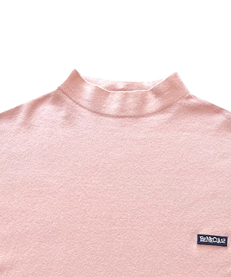 BENECIA 12 Sleeveless Mock Neck - Pink