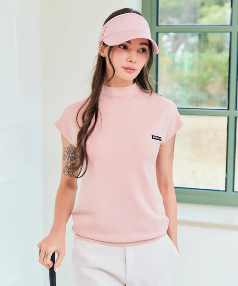 BENECIA 12 Sleeveless Mock Neck - Pink
