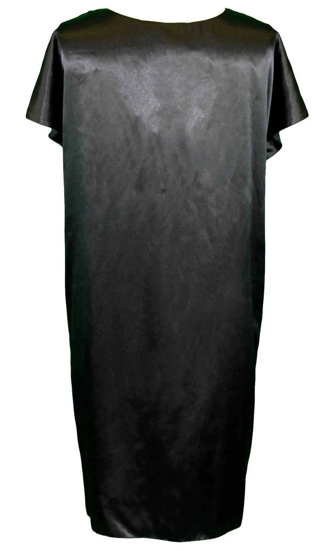 BETTY BLUE Women's Black Detailed Panther Trim Shift Dress IT Sz 46 NWT $464