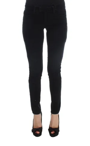 Black Cotton Slim Fit Denim Jeans