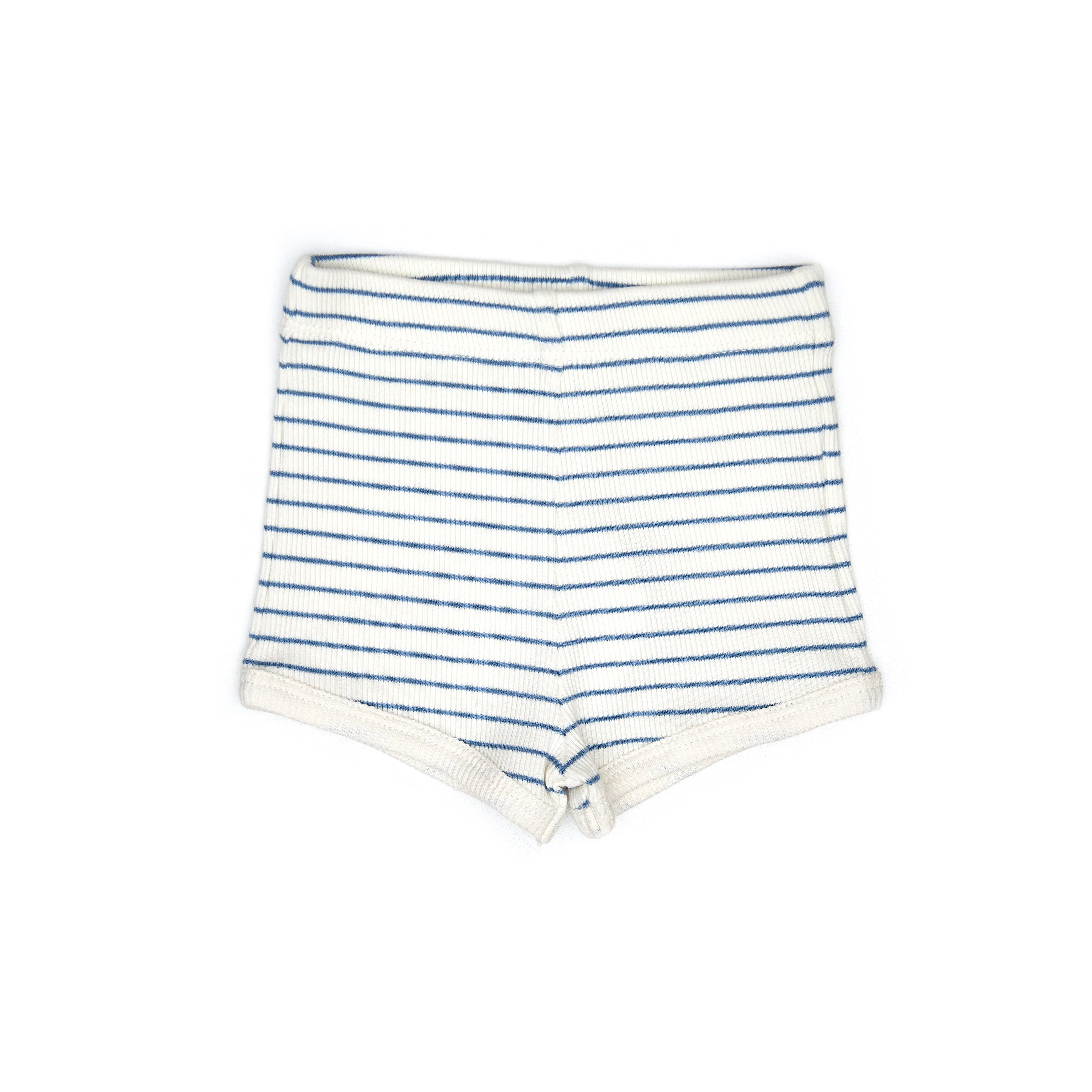 Blue Stripe Sleeveless Top & Shorts