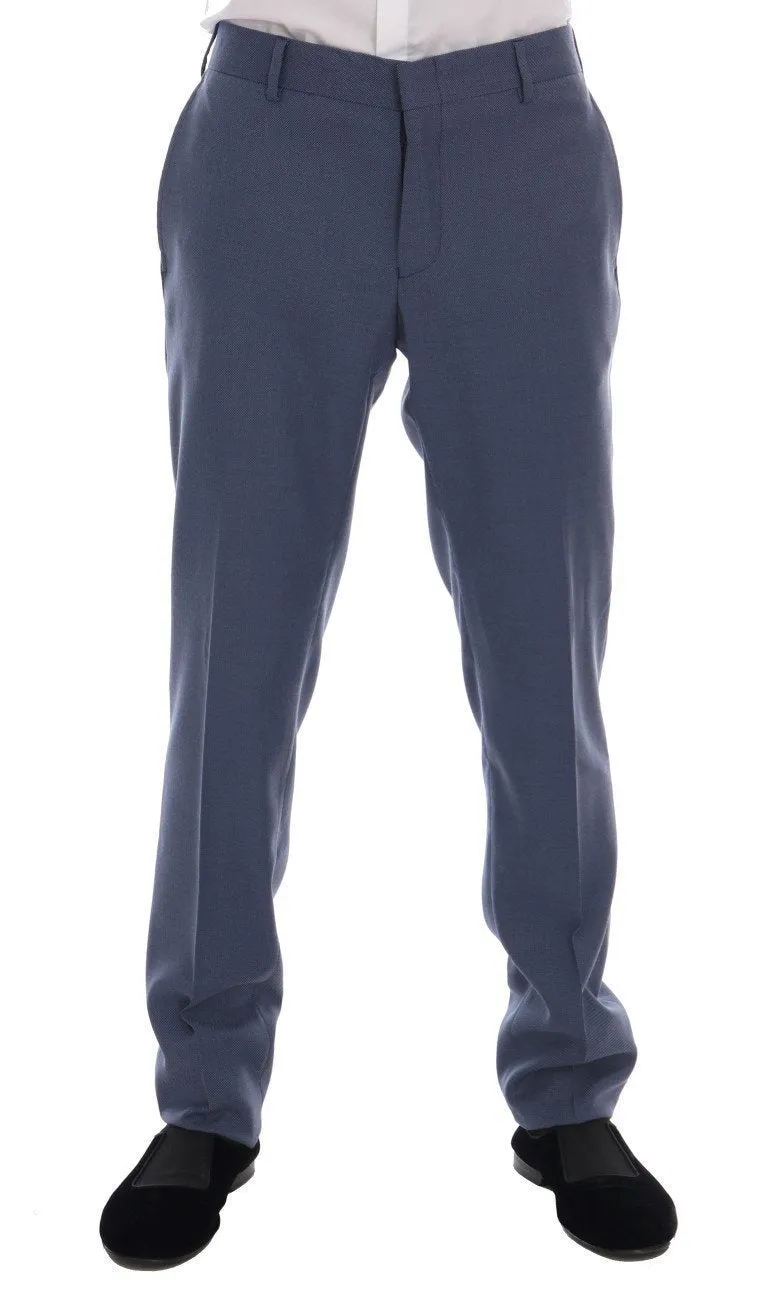 Blue Two Button Slim Fit Suit