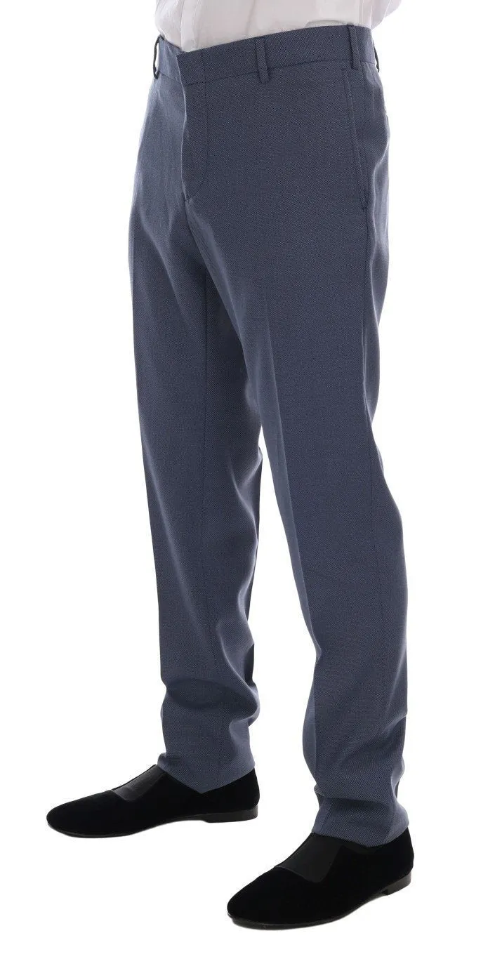Blue Two Button Slim Fit Suit