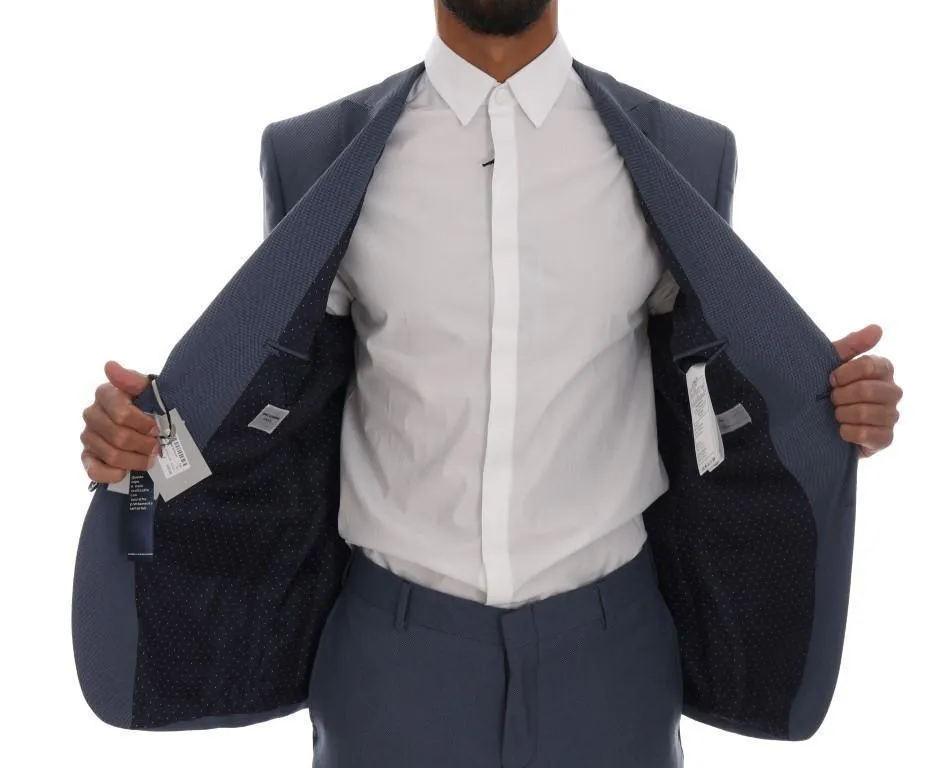 Blue Two Button Slim Fit Suit