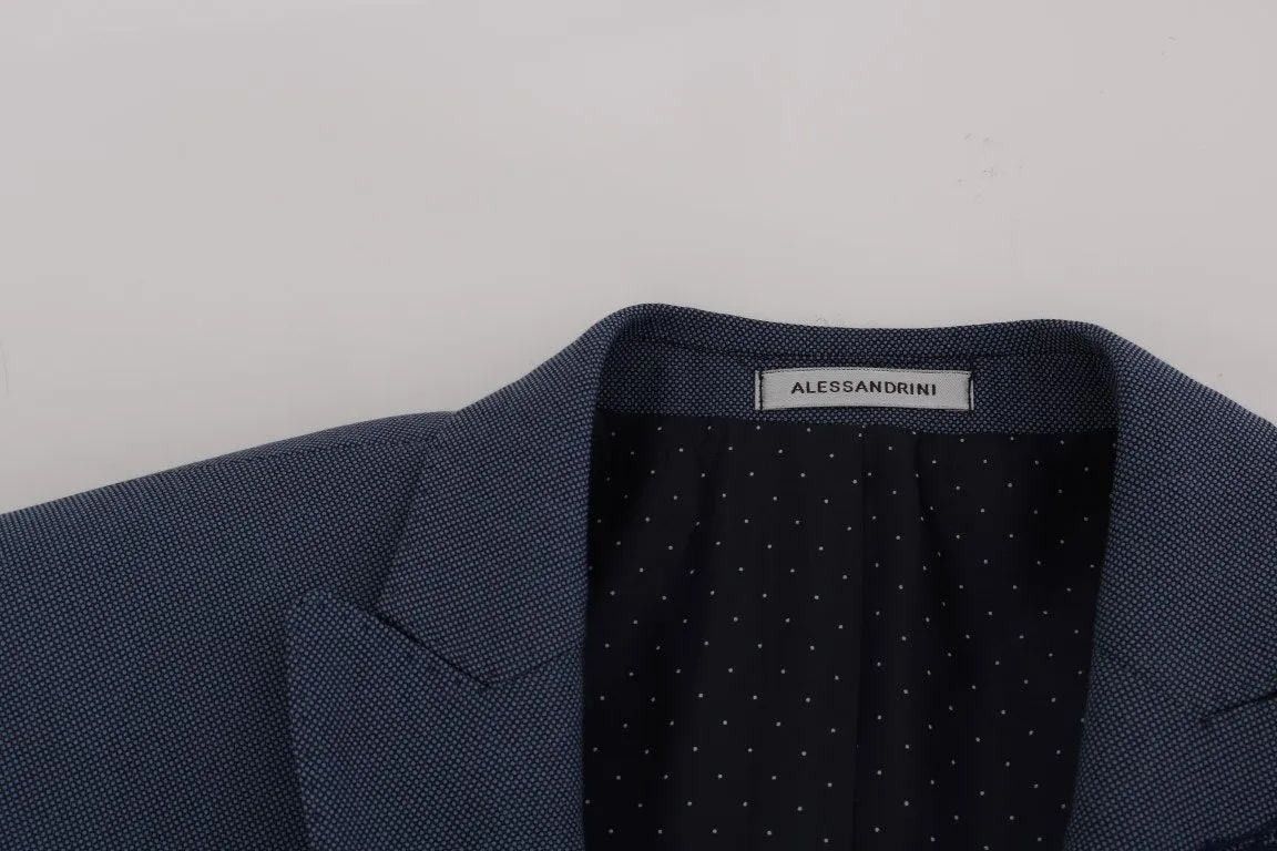 Blue Two Button Slim Fit Suit
