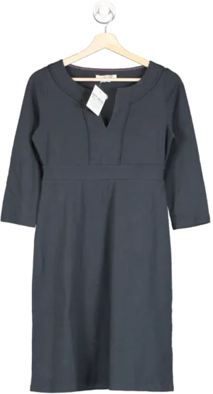 Boden Blue Notch Neck Jersey Shift Dress UK 8 L