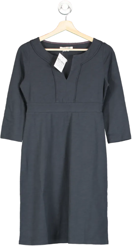 Boden Blue Notch Neck Jersey Shift Dress UK 8 L