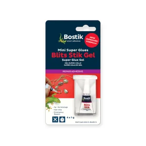 Bostik Glue Blits Stik Super Mini 4X1 g