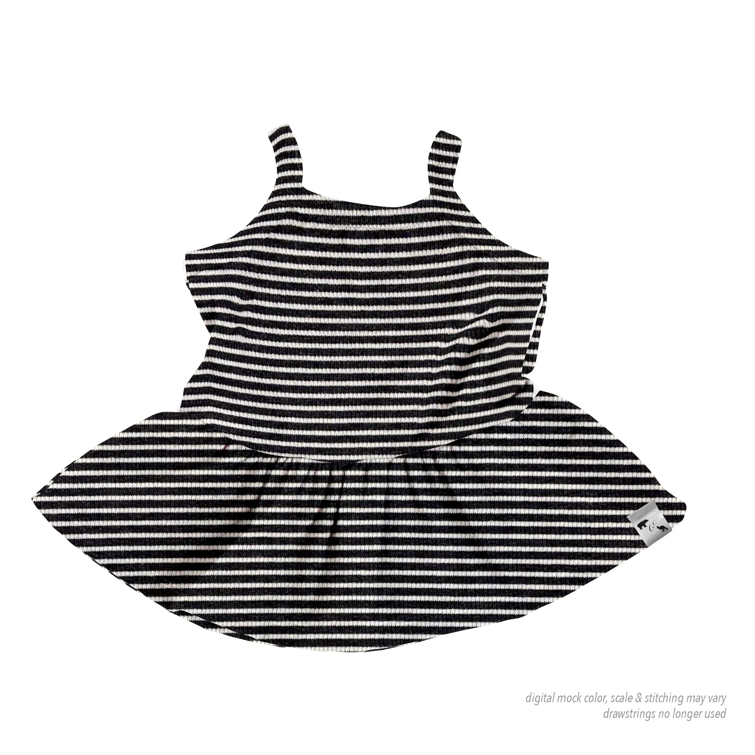BR Basic Stripes RIB KNIT - Kinley Tank/Peplum