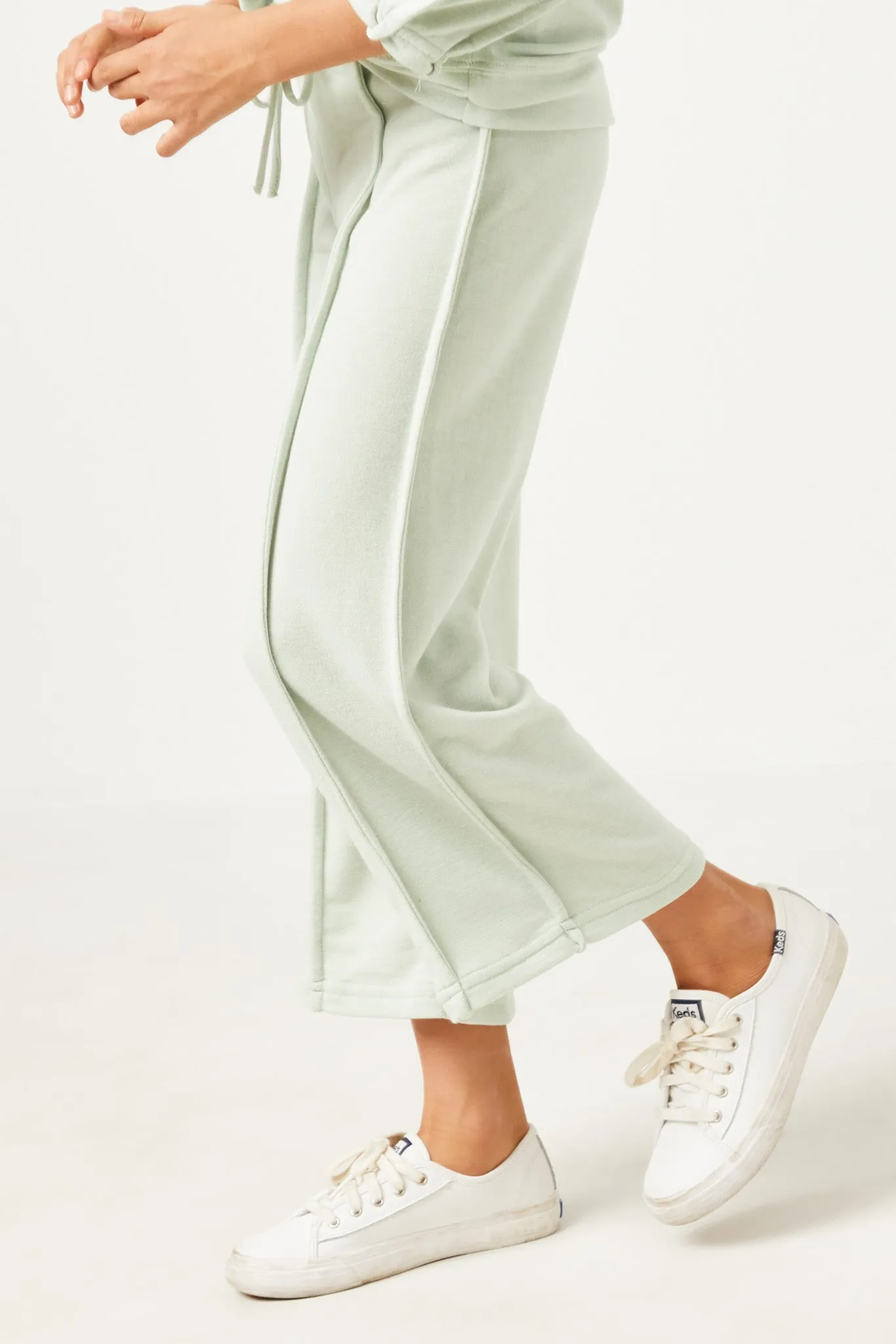 Brushed Terry Wide Leg Pants