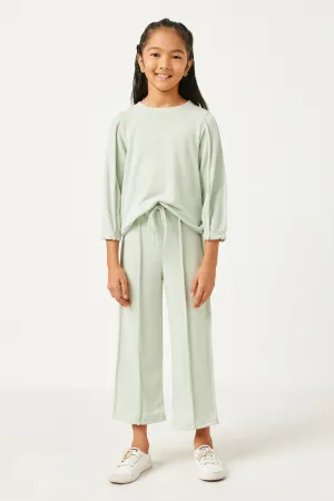 Brushed Terry Wide Leg Pants