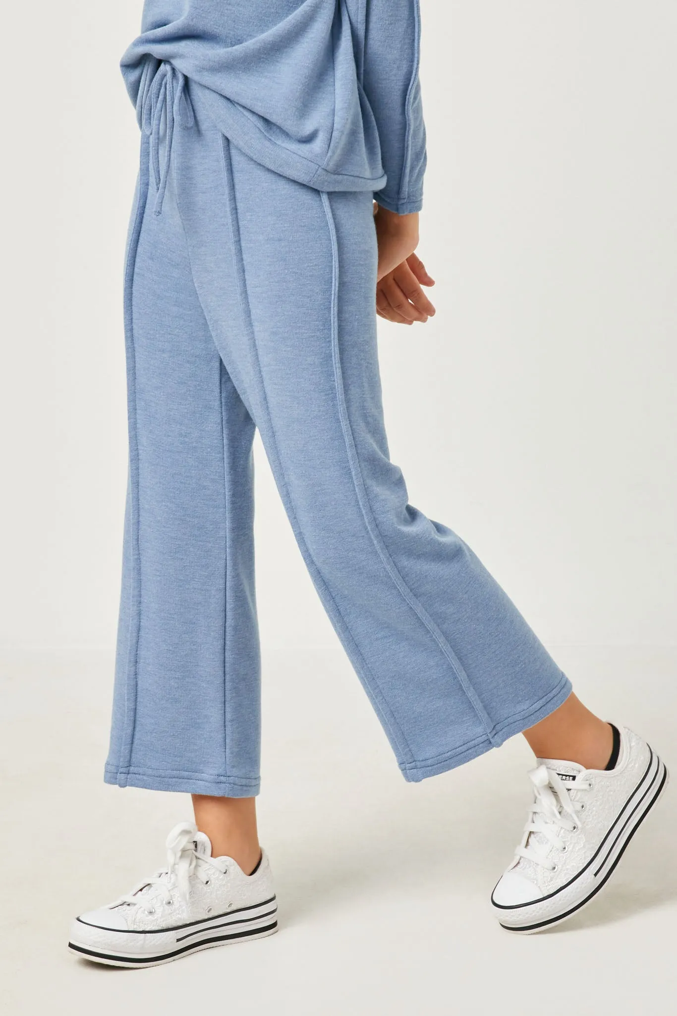 Brushed Terry Wide Leg Pants