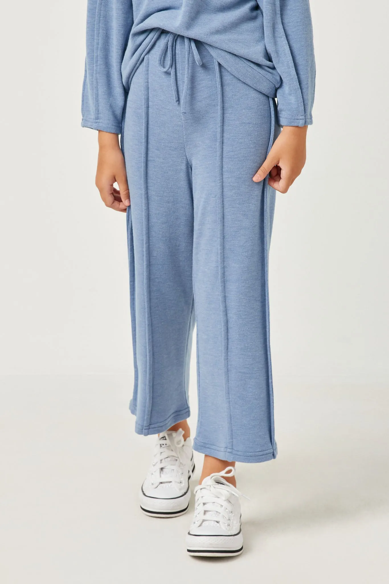 Brushed Terry Wide Leg Pants