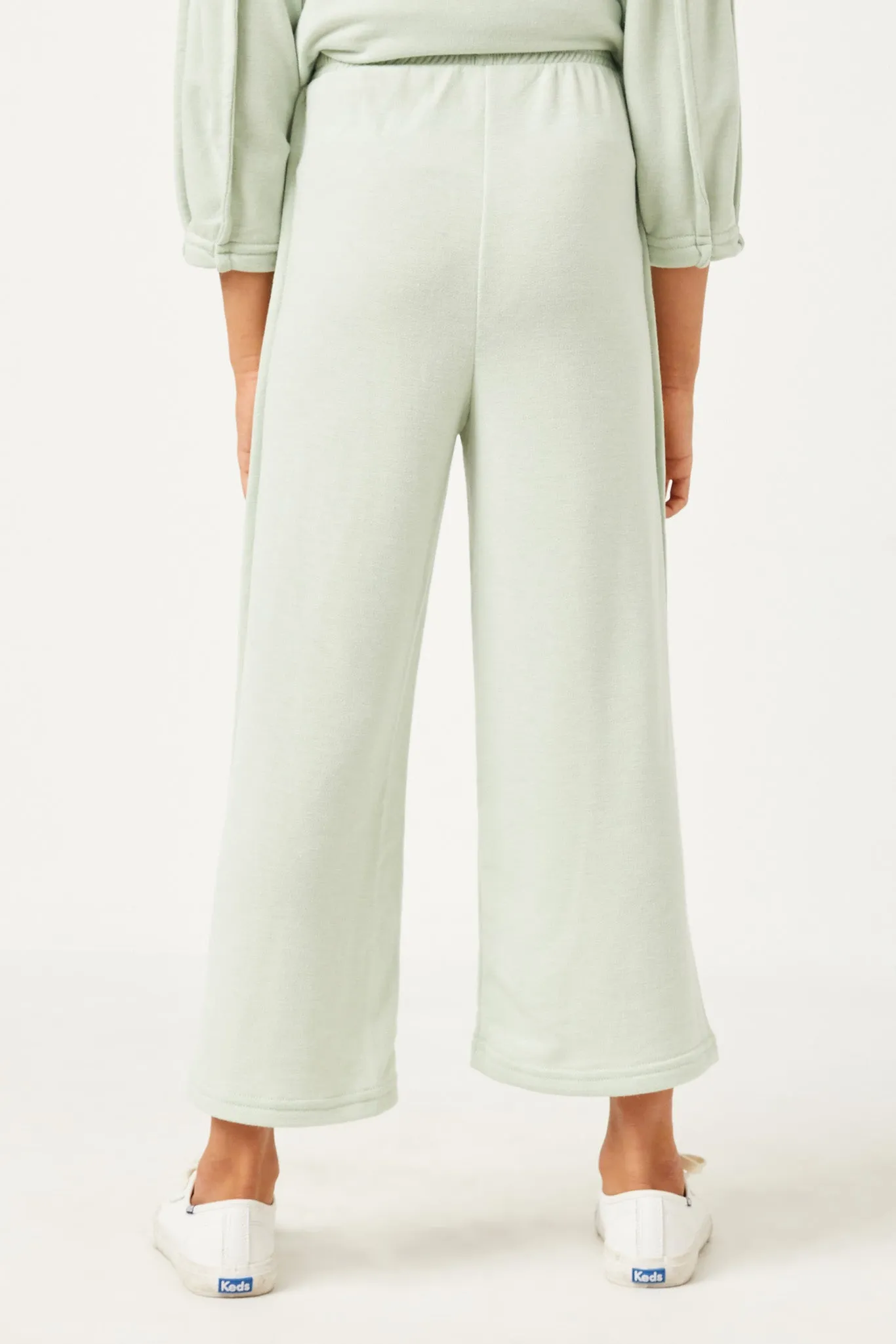 Brushed Terry Wide Leg Pants
