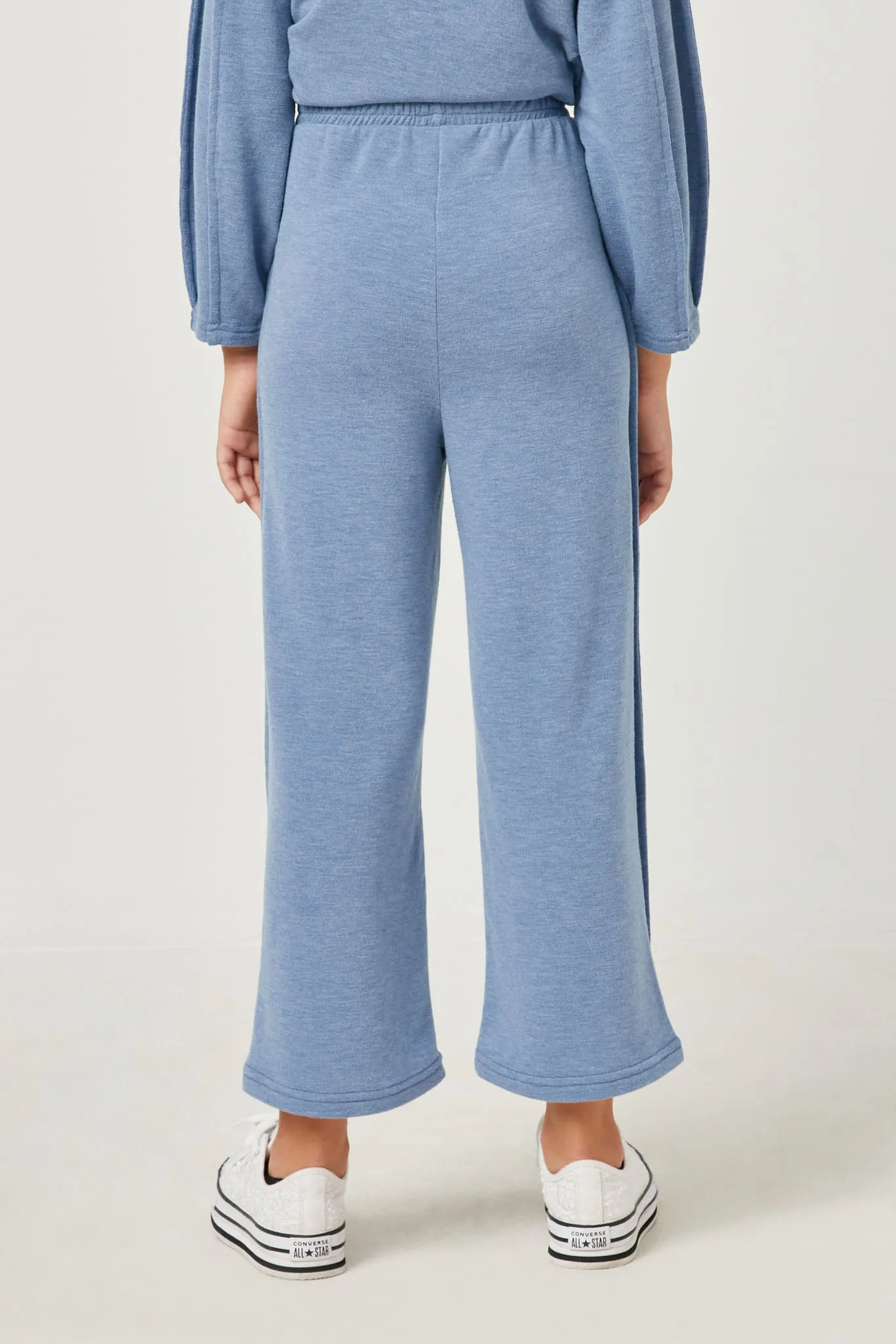 Brushed Terry Wide Leg Pants