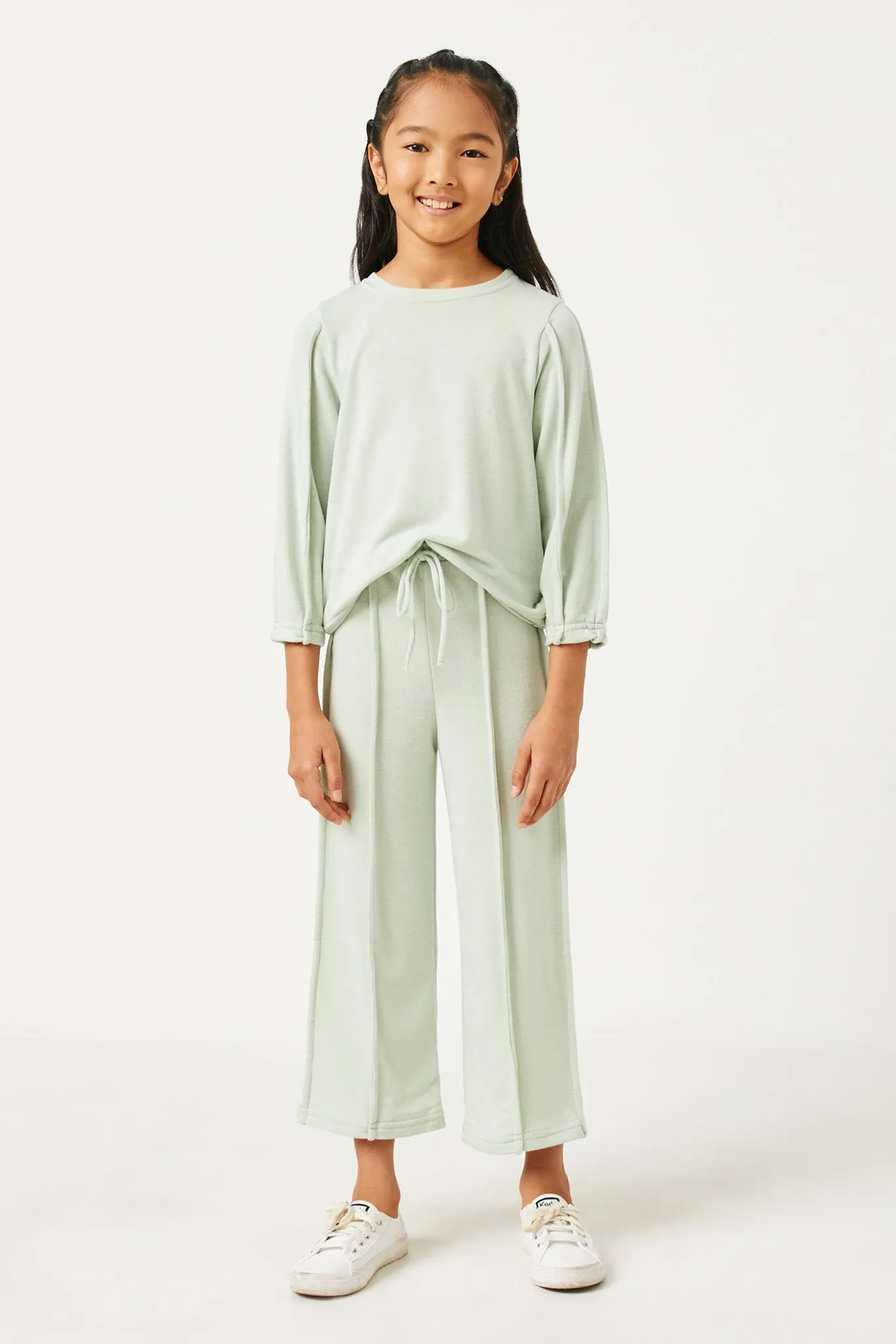 Brushed Terry Wide Leg Pants