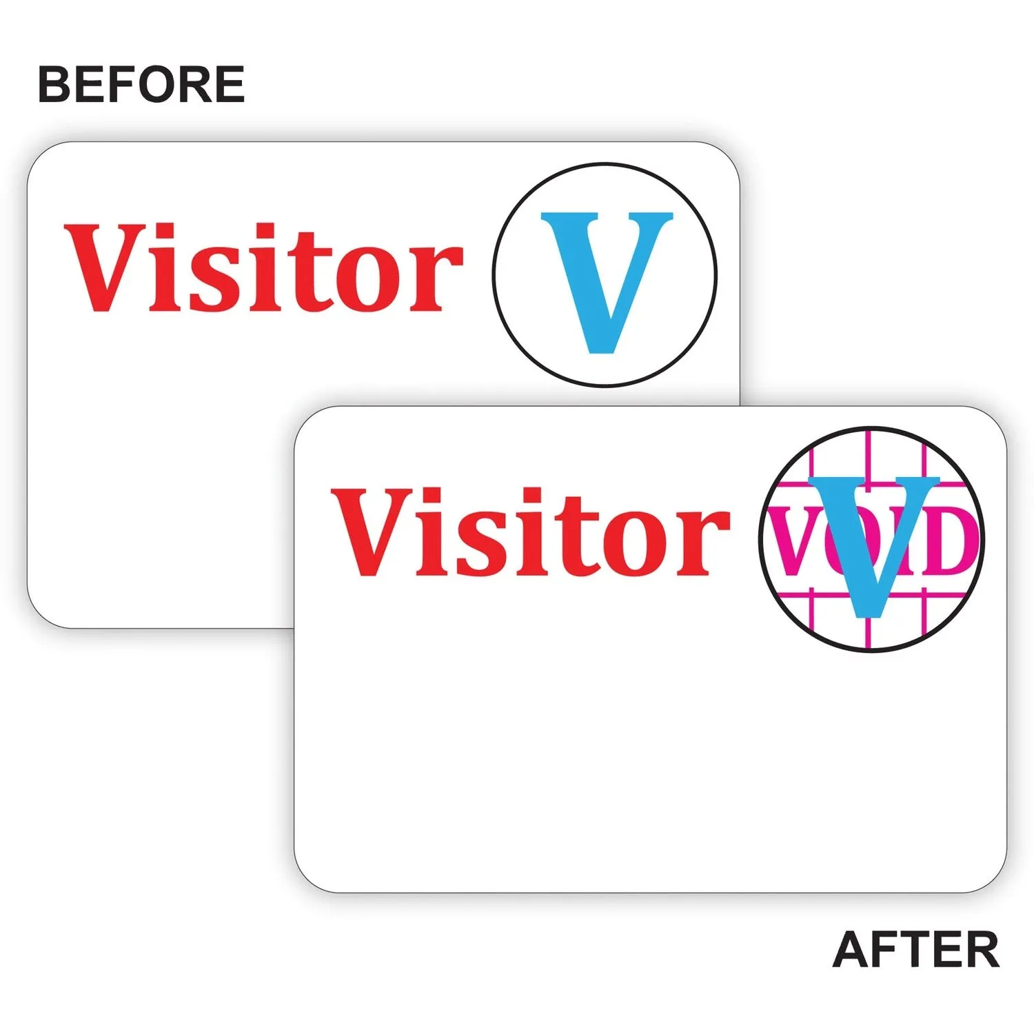 C-Line Time's Up! Self-Expiring Visitor Badges