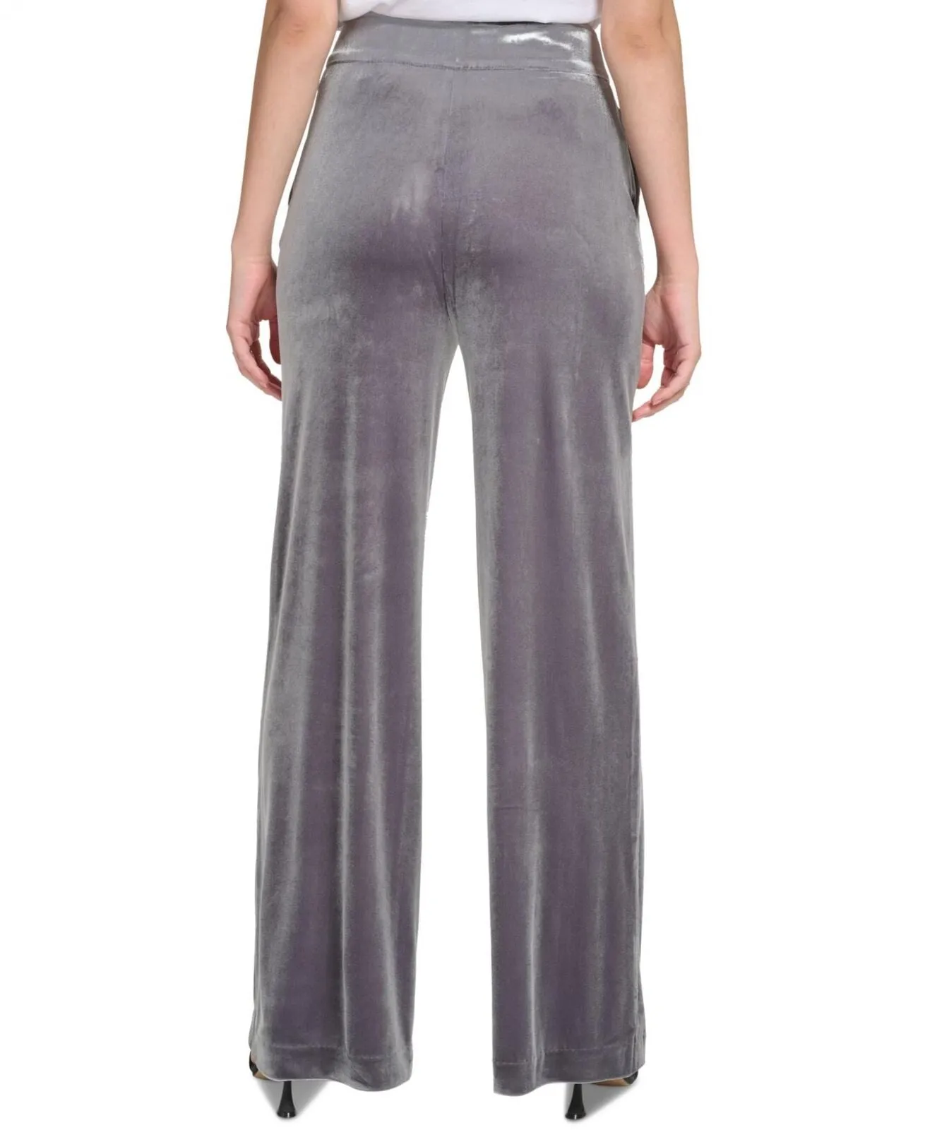 Calvin Klein Women's Velvet Wide Leg Pants 16571532f8437e