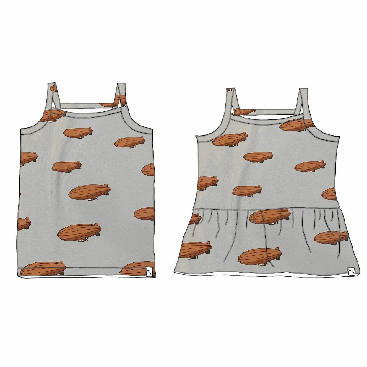 Carry Me Away FRENCH TERRY - Kinley Tank/Peplum