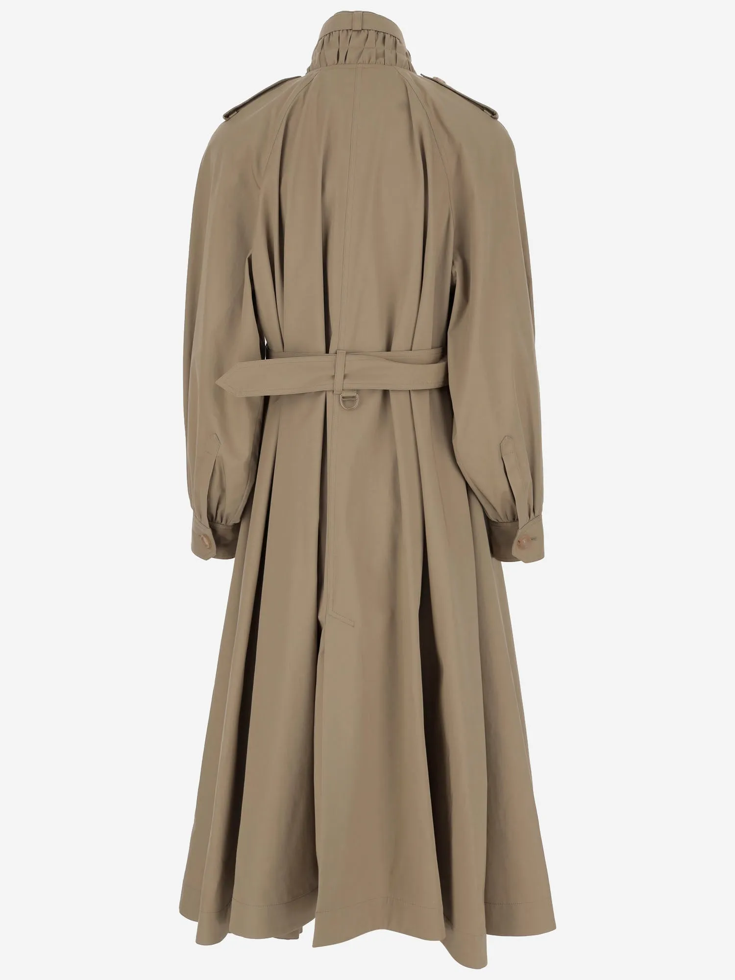 Chloè Long Trench Coat tillverkad av bomullsbardin
