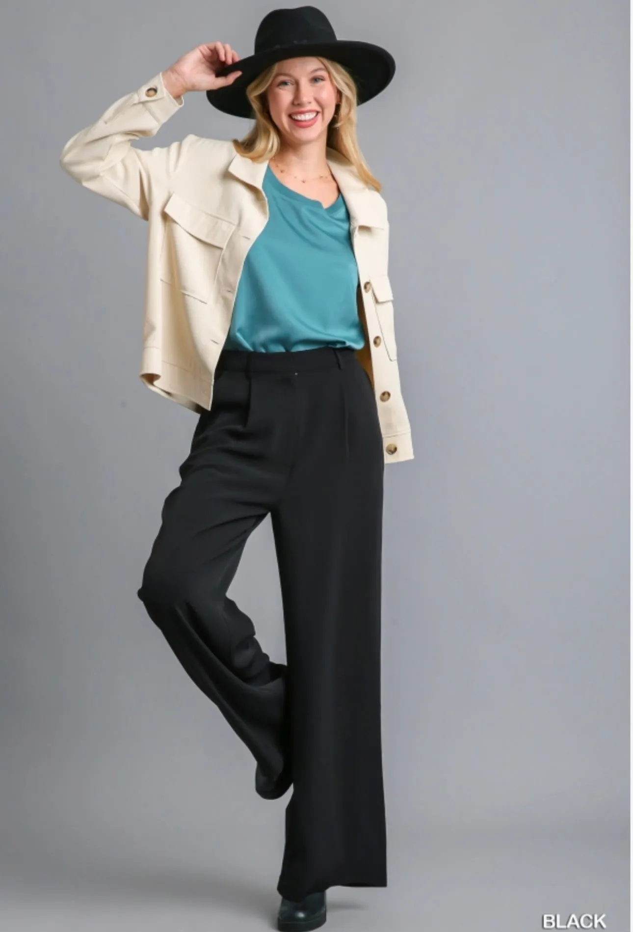 Classy Black Wide Leg Pants