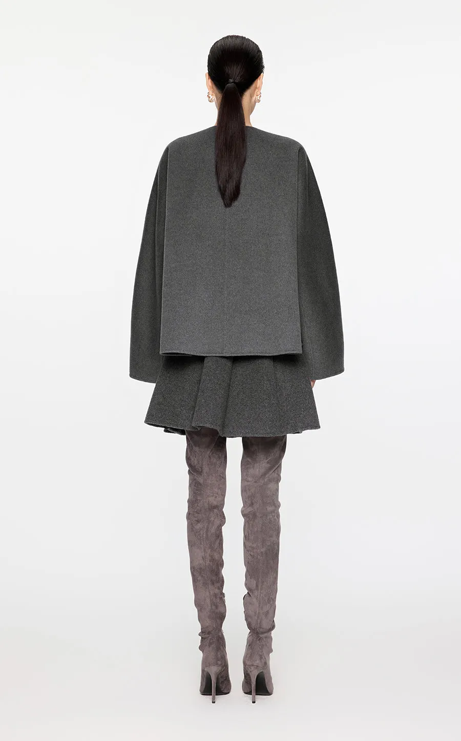 Coat / JNBY A-Shape Wool-Cashmere Jacket