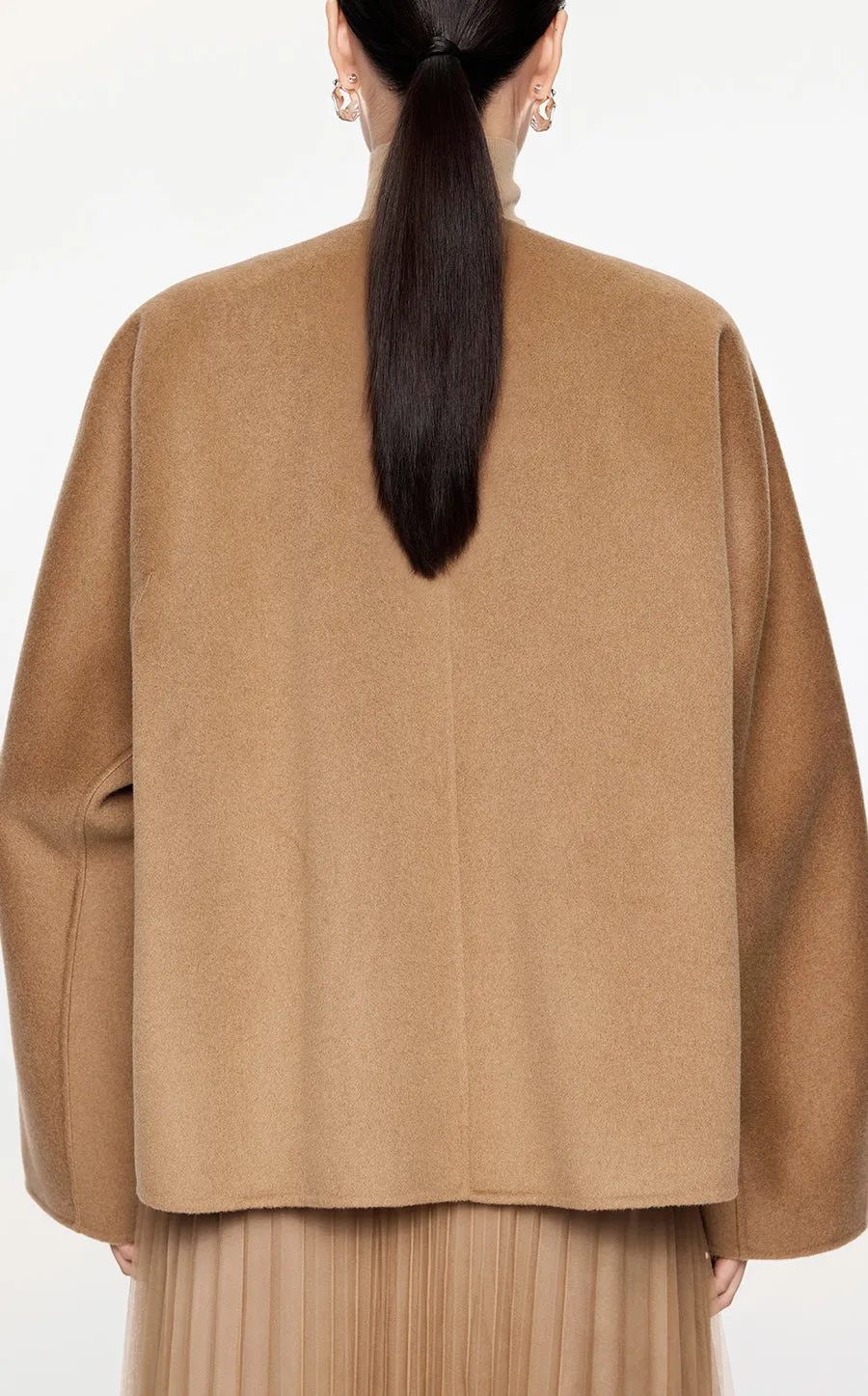 Coat / JNBY A-Shape Wool-Cashmere Jacket