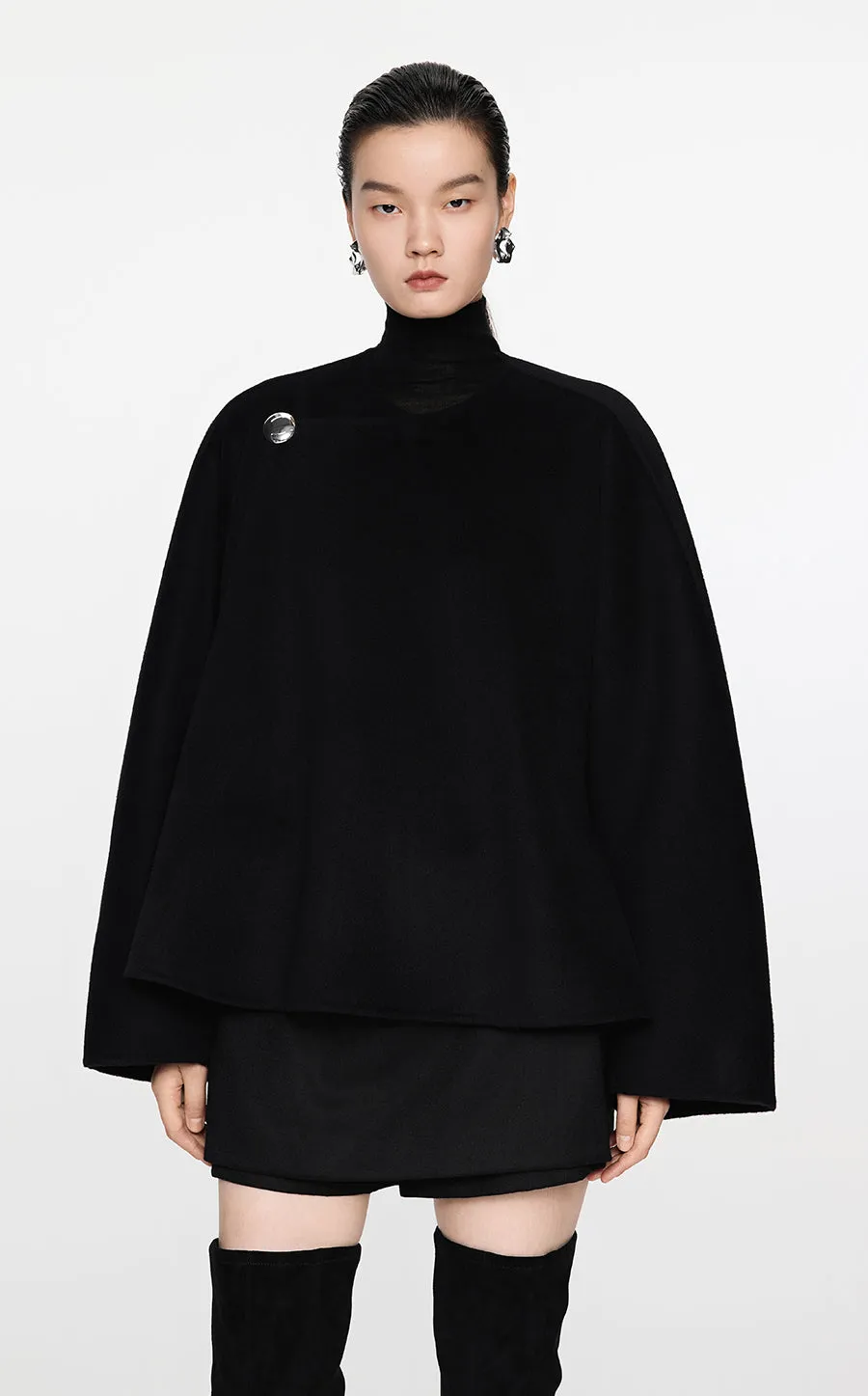 Coat / JNBY A-Shape Wool-Cashmere Jacket